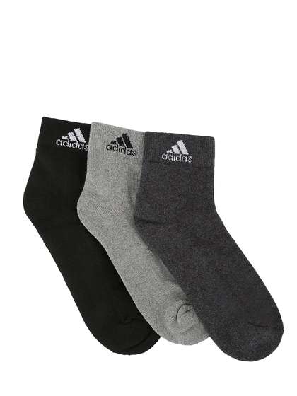ADIDAS Men Pack Of 3
                      Assorted Ankle-Length Socks