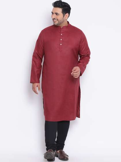 KISAH PLUS Solid Straight Kurta
