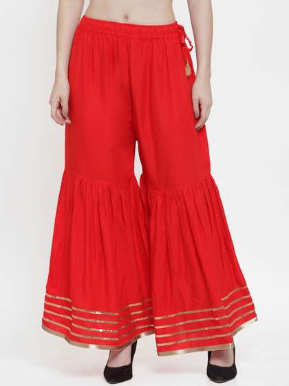TAG 7 Women Flared Solid Sharara