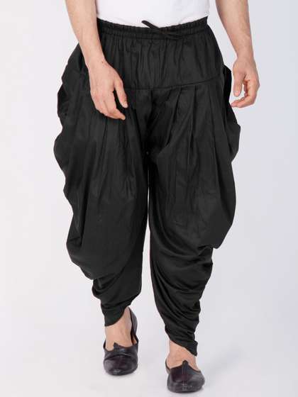 VASTRAMAY Men
                          Black Solid Dhoti