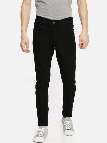 The Indian Garage Co
                        Men Black Slim Fit Mid-Rise Clean Look Jeans