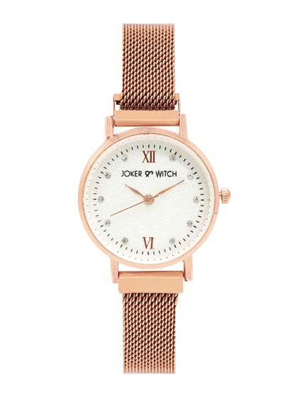 JOKER & WITCH
                          Women White & Rose Gold Analogue Watch
                          AMWW256