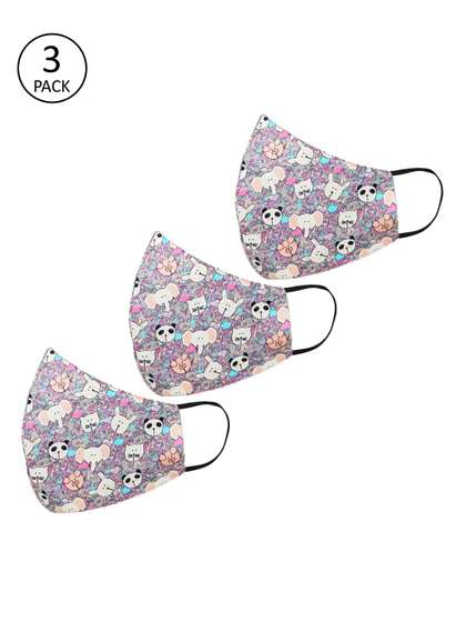 Tossido Kids 3Pcs 3Ply
                    Protective Outdoor Face Masks