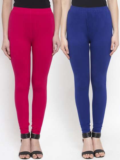 TAG 7 Women Pack
                          Of 2 Solid Churidar Length Leggings