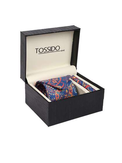 Tossido Men Blue &
                    Red Printed Accessory Gift Set