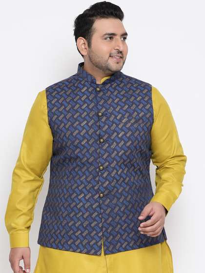 KISAH PLUS Men Printed Woven Nehru Jacket