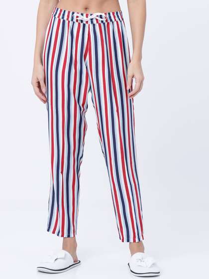 Tokyo Talkies Women Striped Lounge Pants