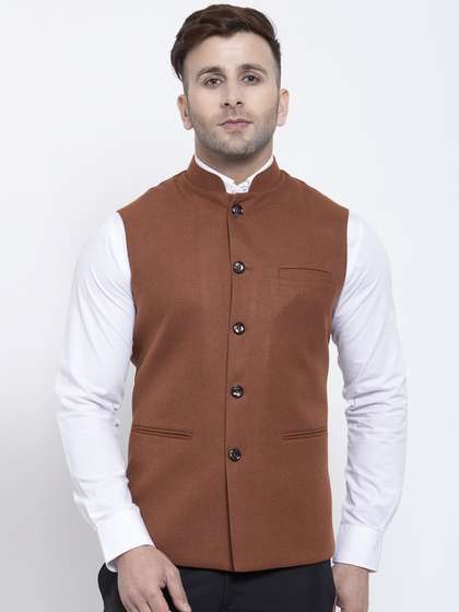 Badoliya & Sons Men Solid Nehru Jacket