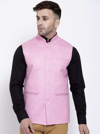 Badoliya & Sons Men Jute Nehru Jacket