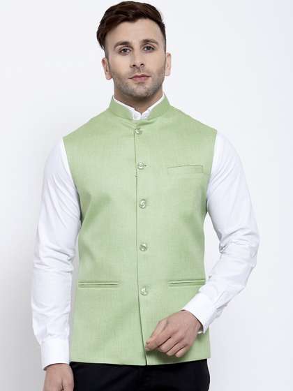 Badoliya & Sons Men Jute Nehru Jacket