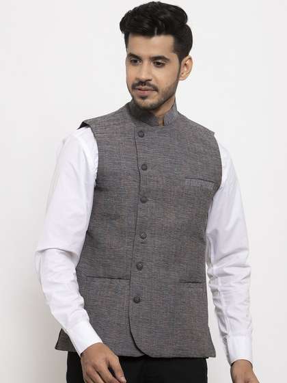KLOTTHE Men Solid Nehru Jacket