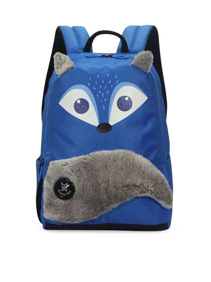 Arctic Fox Kids Blue
                    & White Graphic Backpack