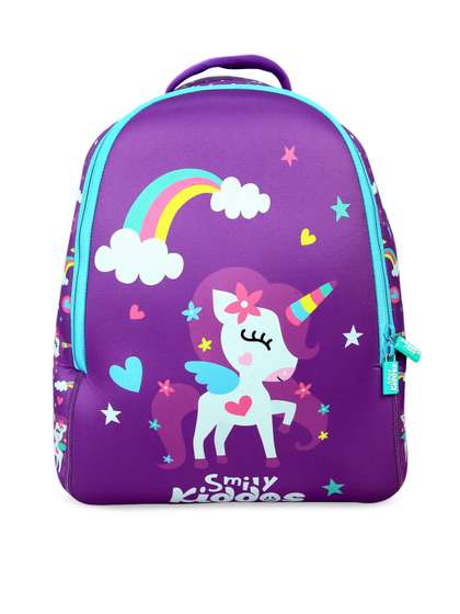 Smily Kiddos Kids
                      Purple Graphic Backpack