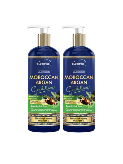 St.Botanica Pack Of 2 Professional Moroccan Argan Hair Conditioner 500 ml