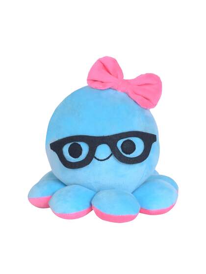 Ultra Kids Blue & Pink Octopus with Spectacles Bow Soft Toy
