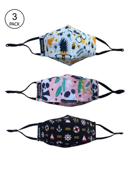 Ariana Kids Pack Of 3
                    Printed 7-Ply Protective Outdoor Masks