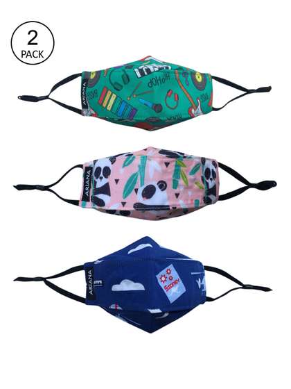 Ariana Kids Pack Of 3
                    Printed 7-Ply Protective Outdoor Face Masks