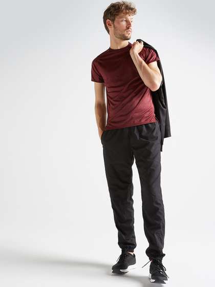 Decathlon Domyos -
                        Men Black Fpa 120 M Breathable Quick -Drying Gym
                        Trackpant