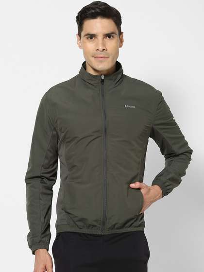 Decathlon Domyos -
                        Men Khaki FJA 100 Moisture Managing Fitness
                        Tracksuit Jackets