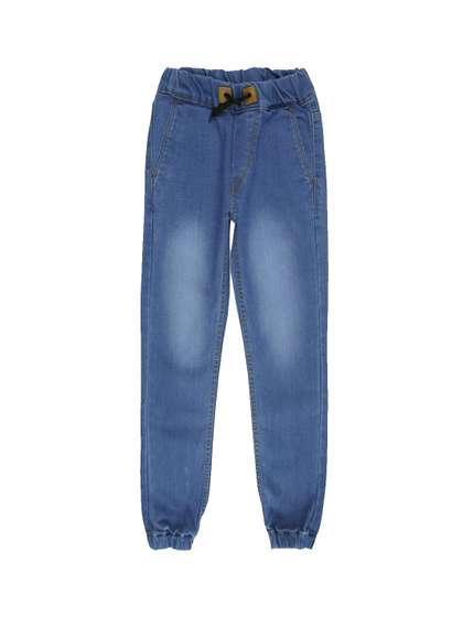 Urbano Juniors Boys
                      Blue Jogger Mid-Rise Clean Look Jeans