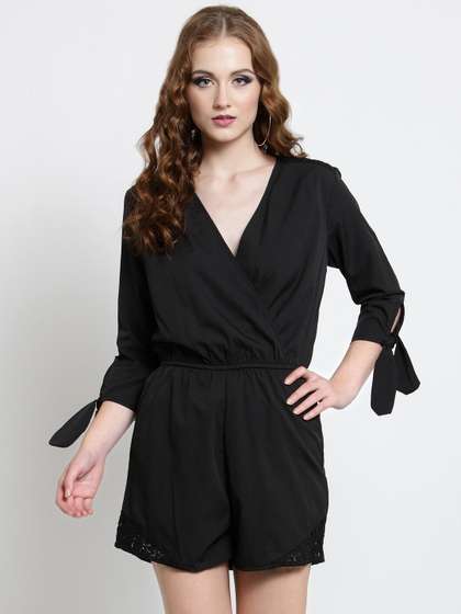 Sera Black Wrap
                        Playsuit
