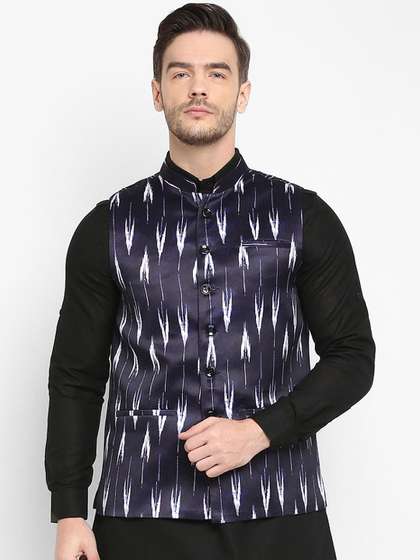 hangup trend Men Printed Woven Nehru Jacket
