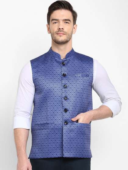 hangup trend Men Printed Nehru Jacket
