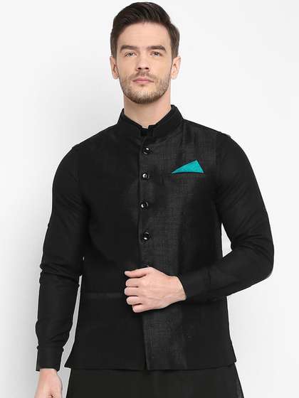 hangup trend Men Pure Silk Nehru Jacket