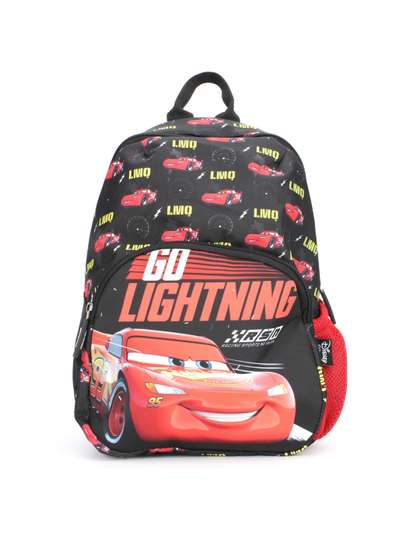 Disney Boys Black &
                    Red Disney Cars Graphic Backpack with Compression
                    Straps