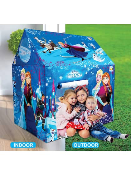 ITOYS Unisex Kids Blue & Burgundy Frozen Printed Playhouse Pipe Tent
