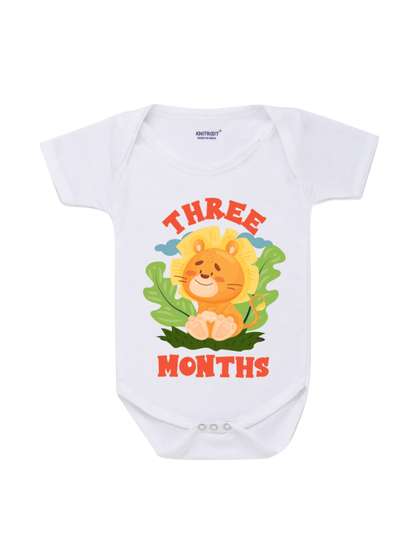 KNITROOT Infant Kids 3
                    Months Old Printed Bodysuit