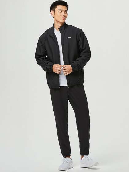 Decathlon Domyos -
                        Men Black FJA 100 Moisture Managing Fitness
                        Tracksuit Jackets