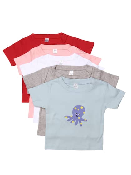 GKIDZ Pack of 5 Printed T-shirts