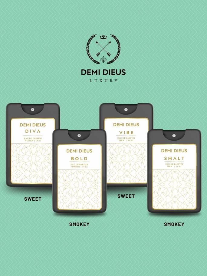 4Pcs Eau de Parfum- 18 ml Each