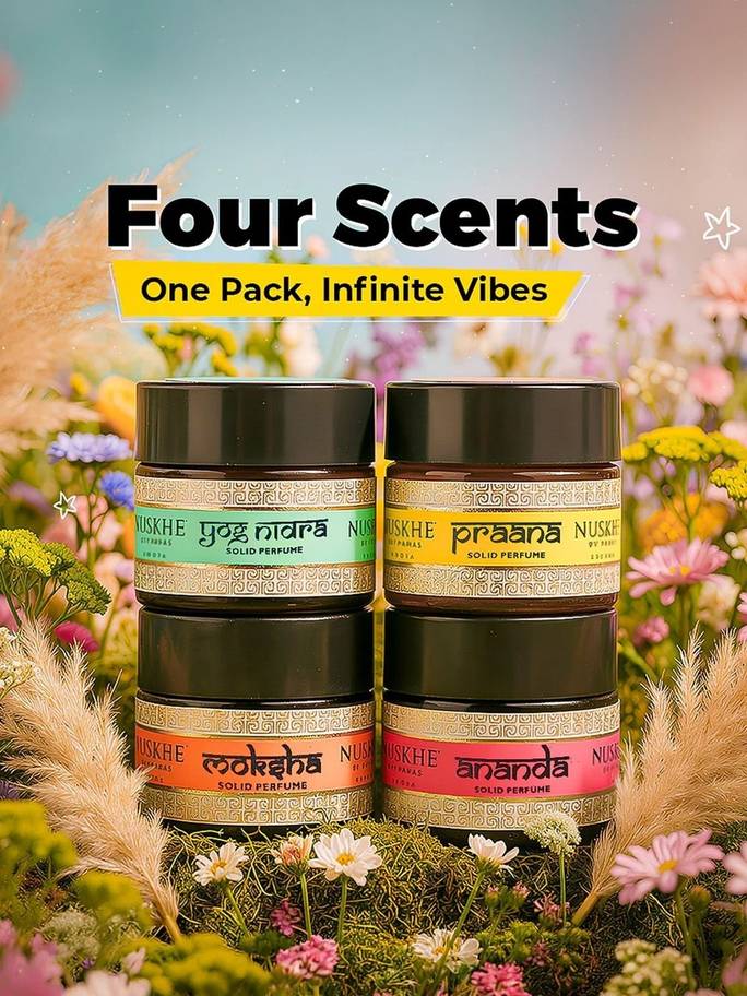 4Pcs Solid Perfume - 10 g Each