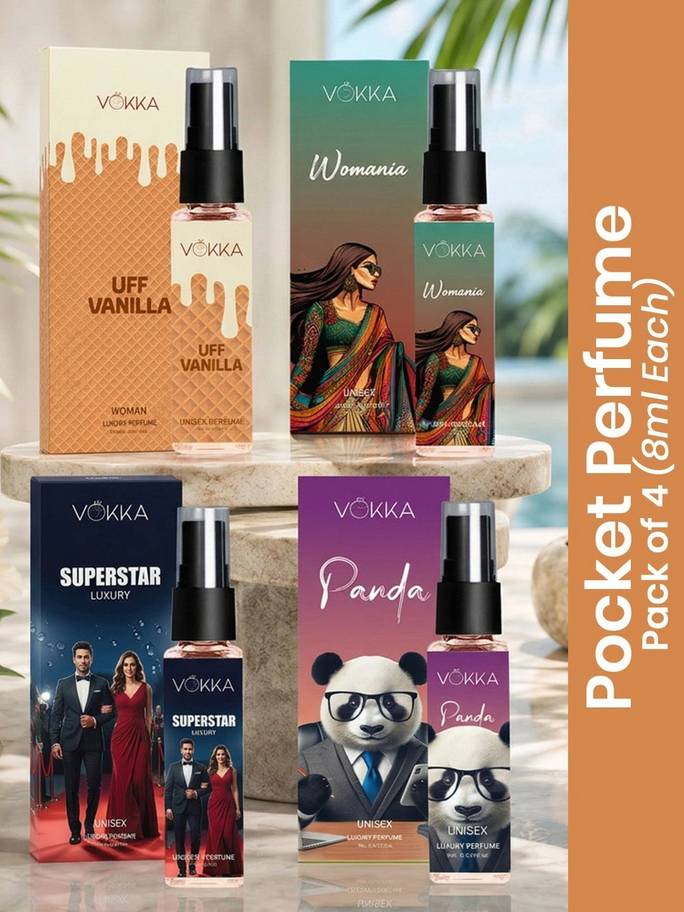 4Pcs Long Lasting EDP 8ml Each