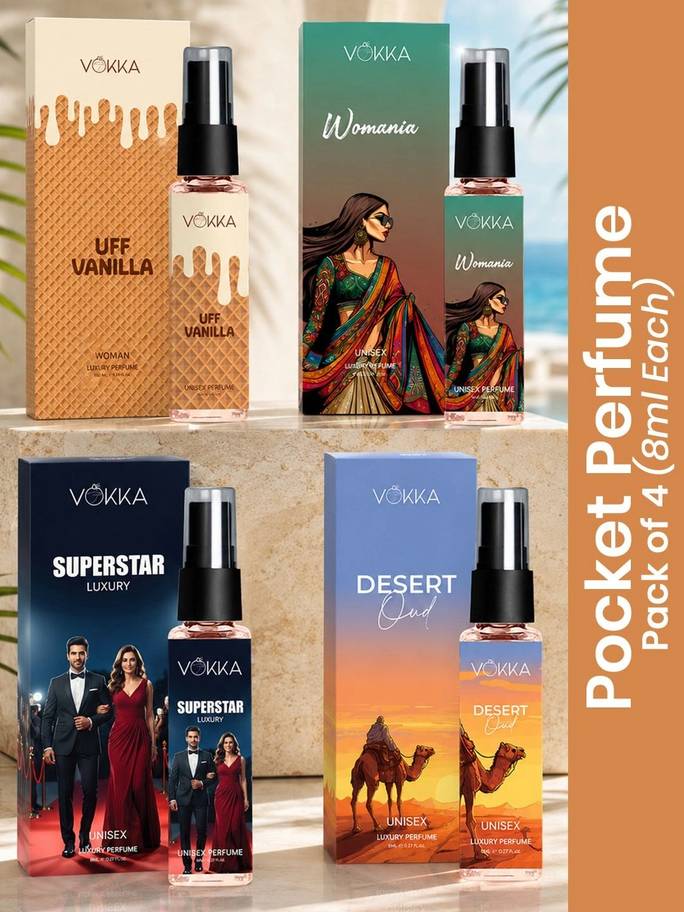 4Pcs Long Lasting EDP 8ml Each