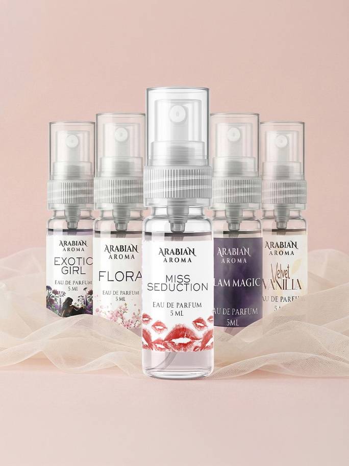 5 Pcs Women Perfume Set- 5 ml