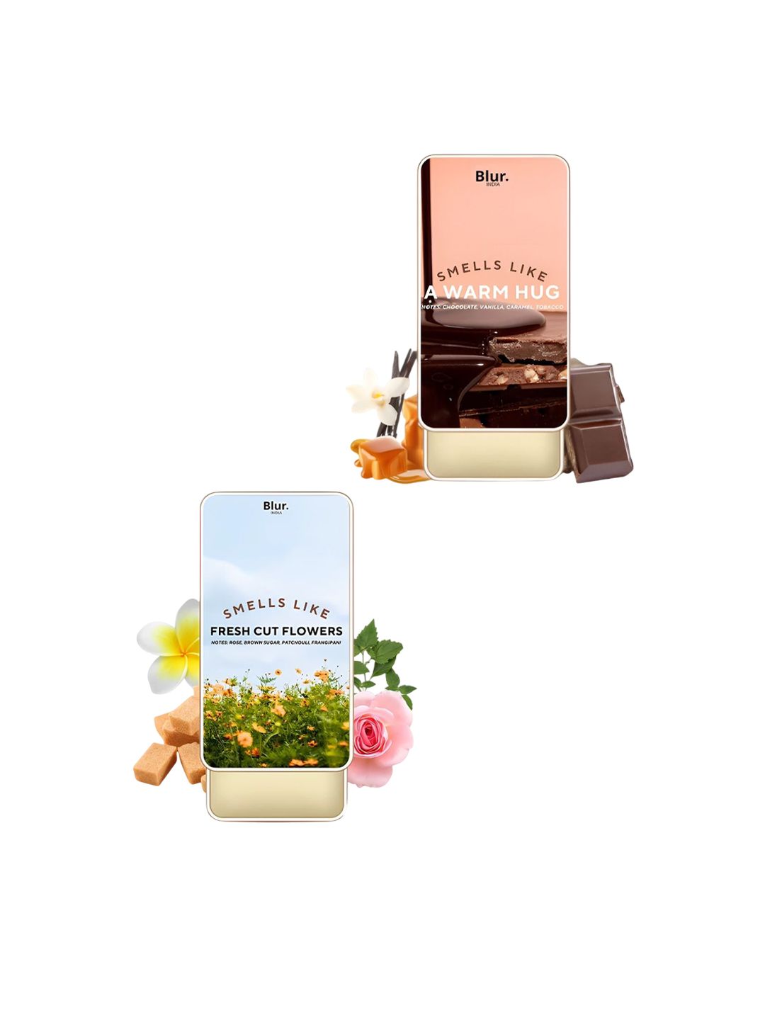 2-Pcs Women Solid Perfume- 10g