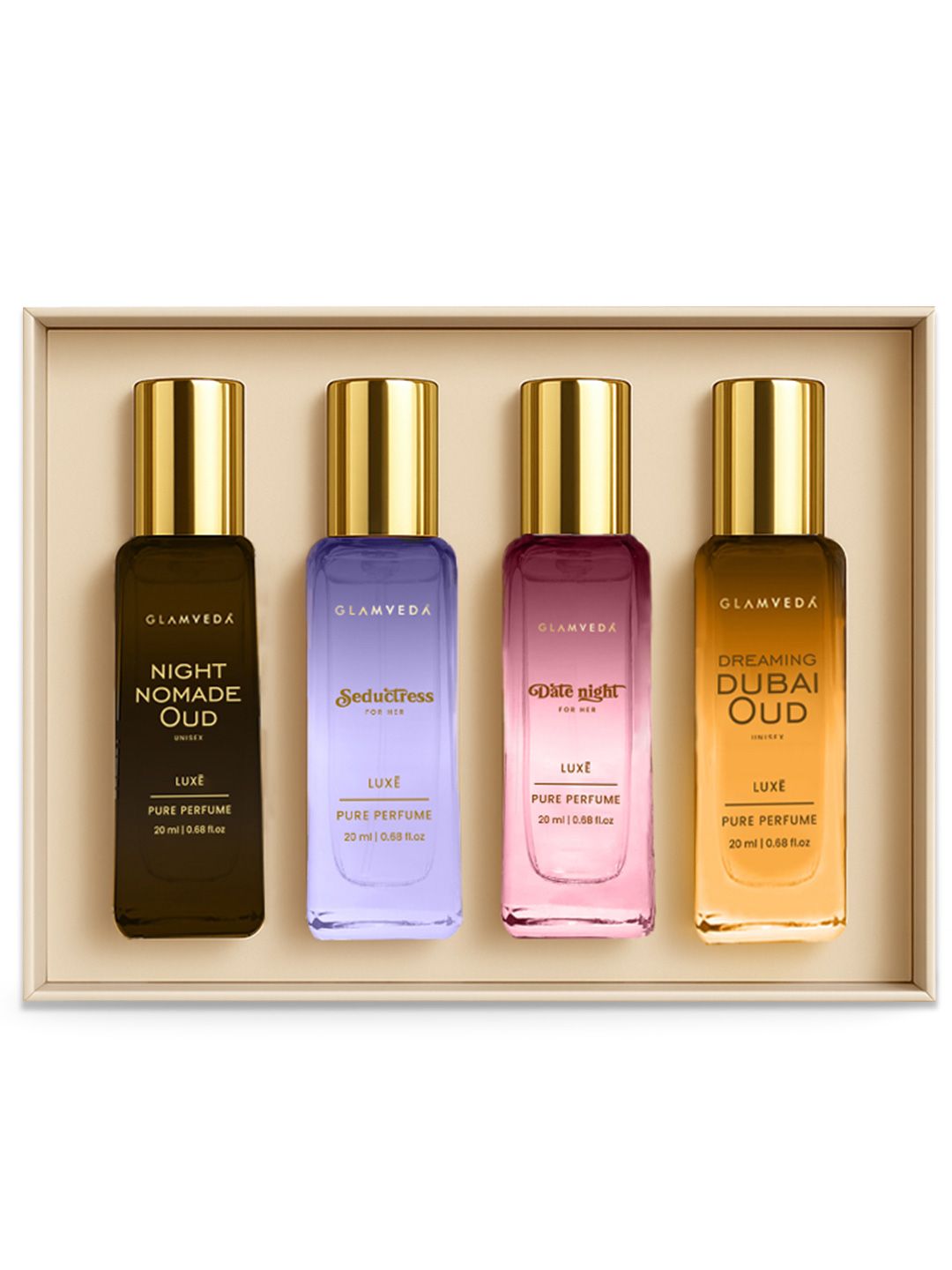 4Pcs Perfume - 20ml Each
