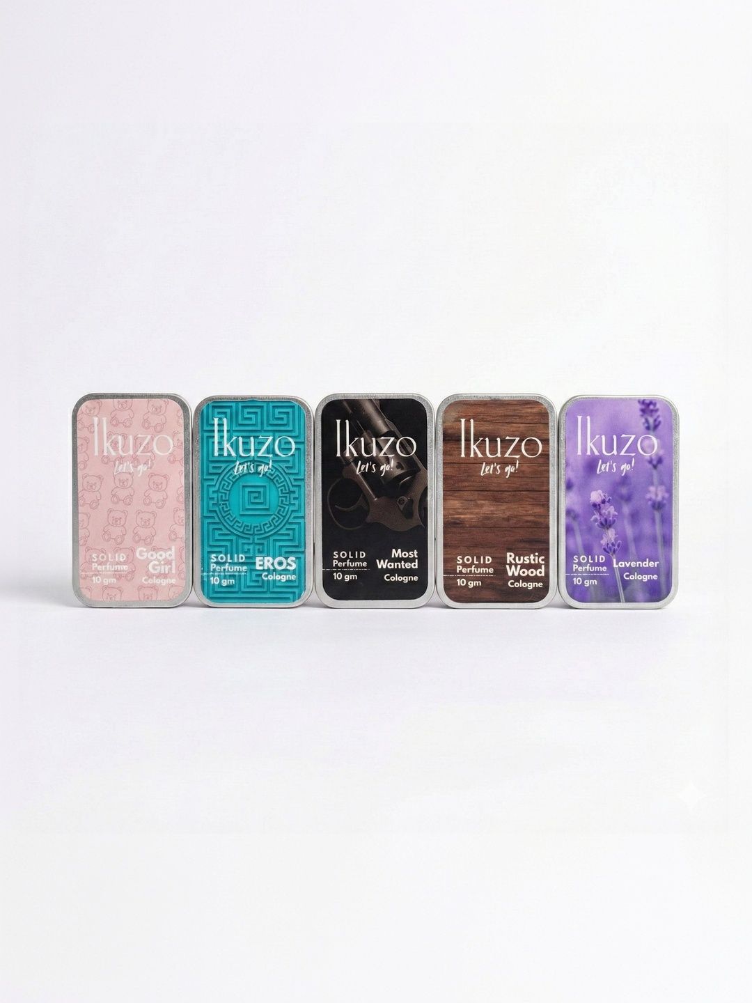5-Pcs Solid Perfume- 10 g Each