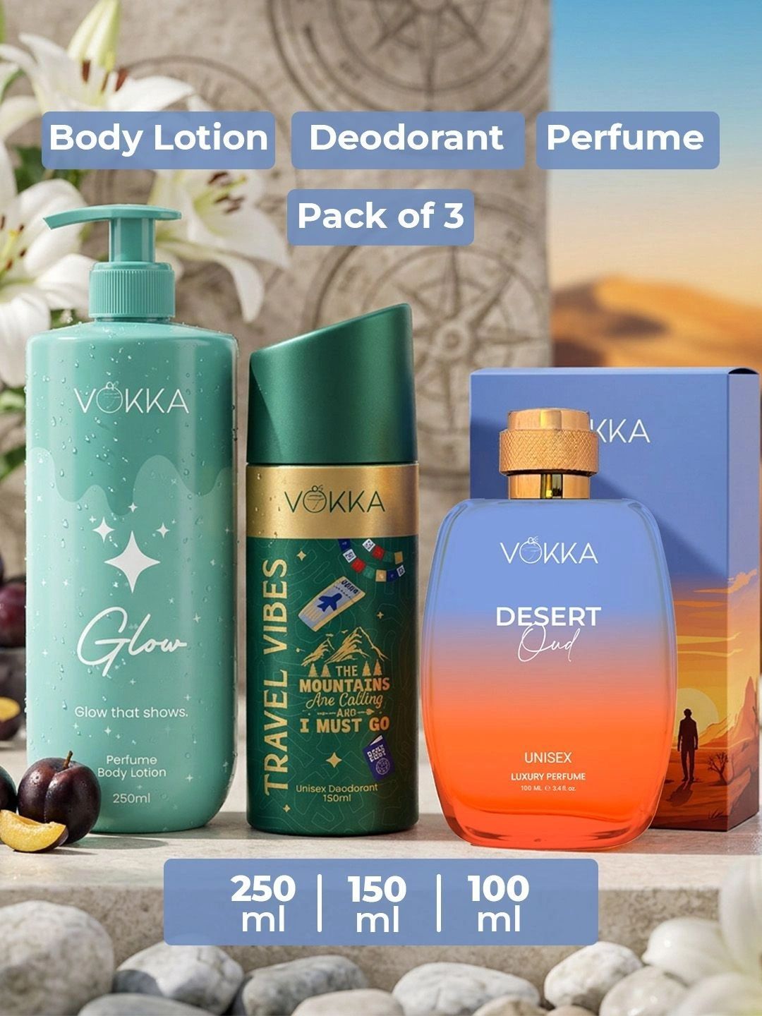 3 Pcs Fragrance Combo