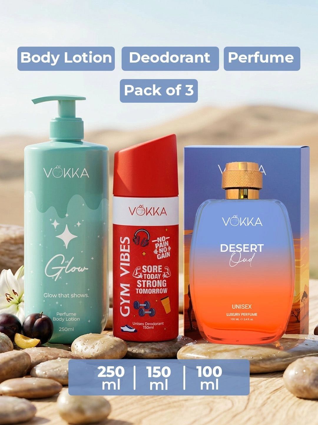 3 Pcs Fragrance Combo