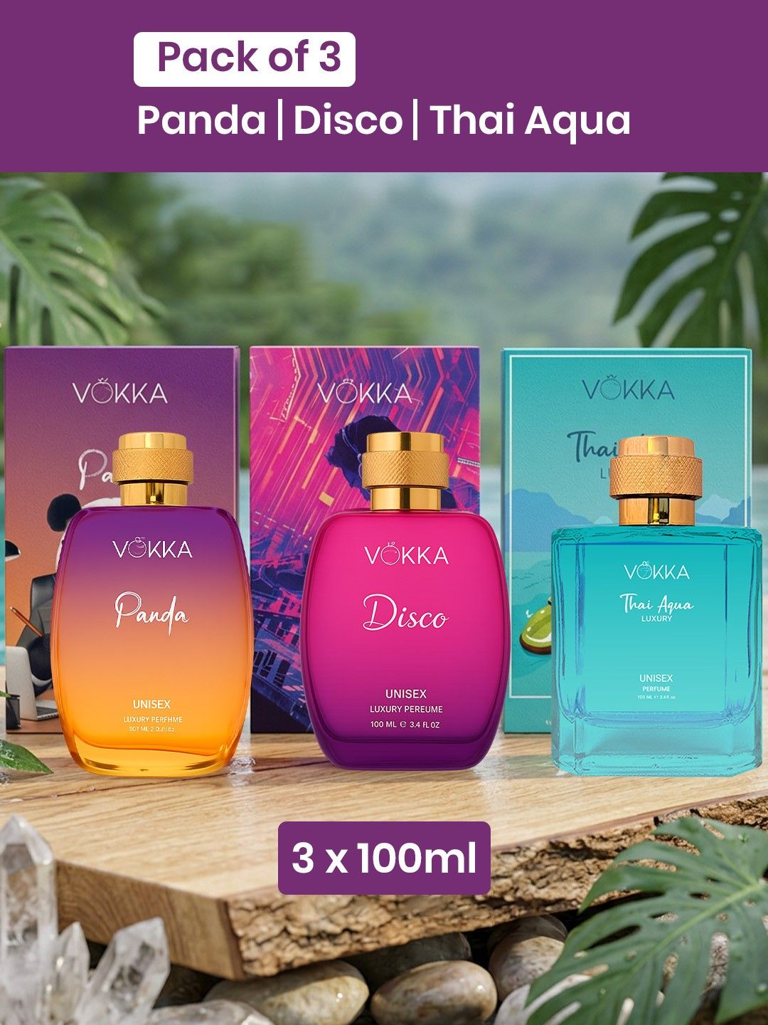 3-Pcs Eau de Perfume - 100 ml