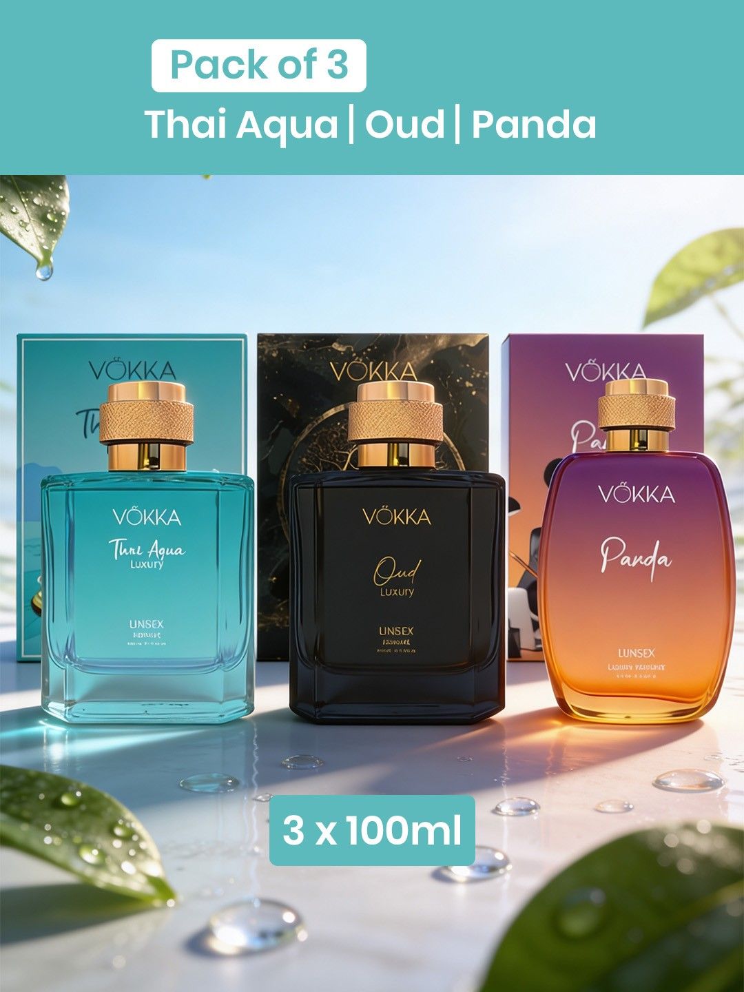 3Pcs EDP 100ml Each