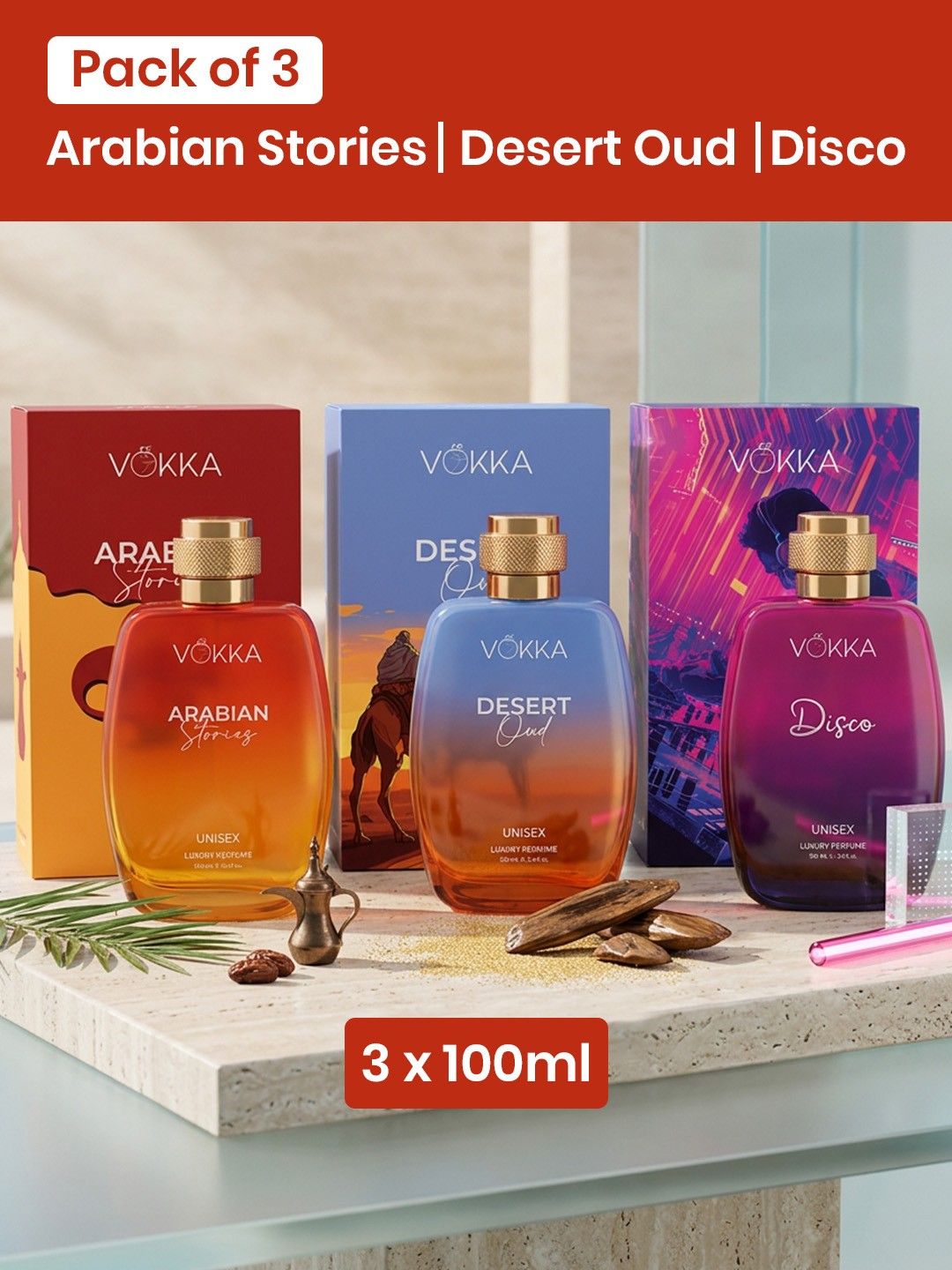 3-Pcs Eau de Perfume - 100 ml