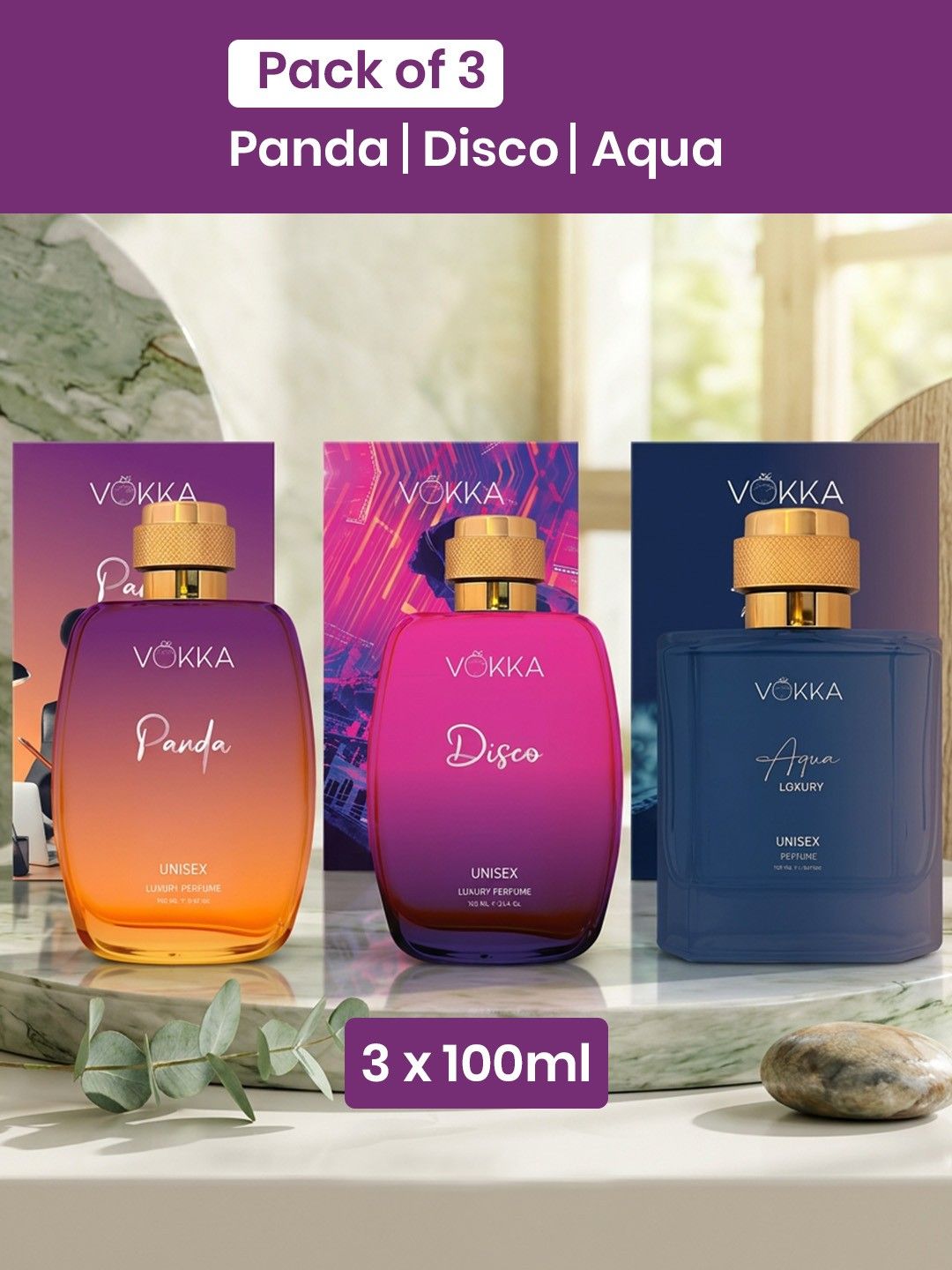 3Pcs EDP 100ml Each