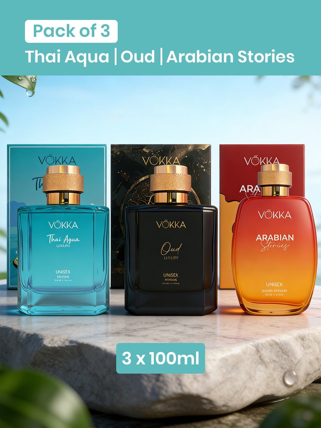 3Pcs EDP 100ml Each