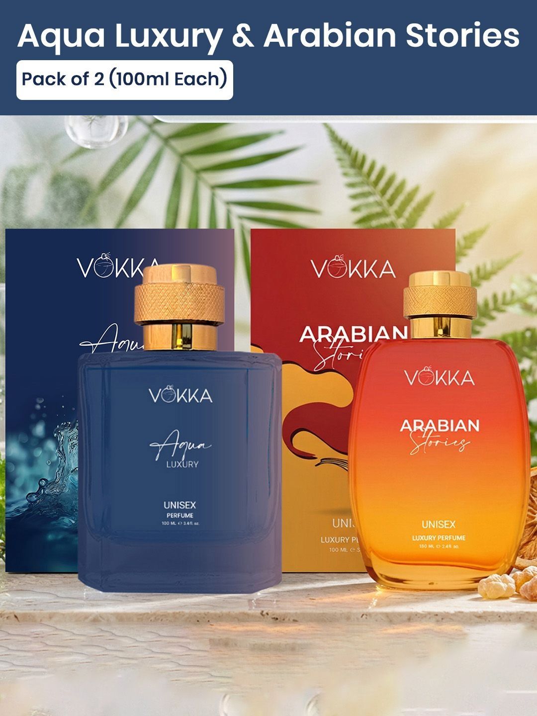 Unisex 2Pcs EDP - 100 ml Each