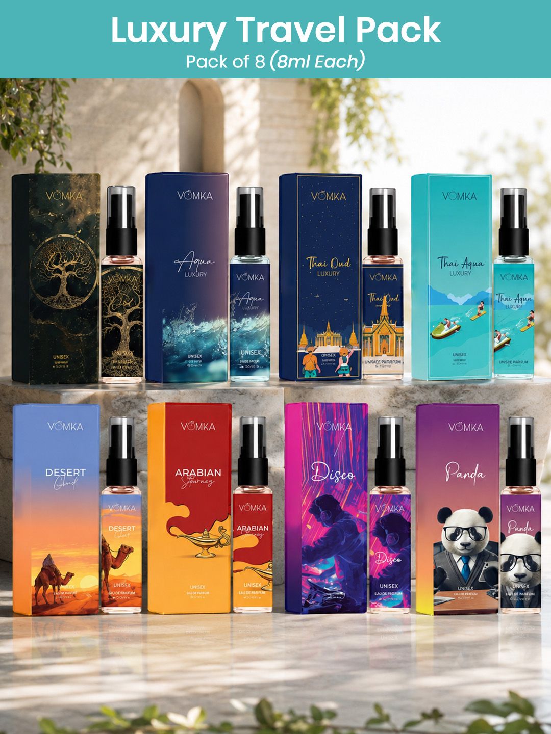 Set Of 8 Pocket Perfume